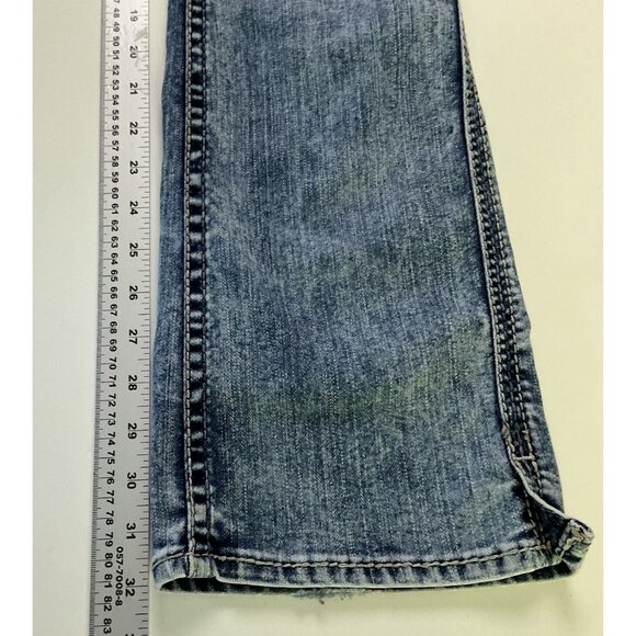 Silver Jeans Womens Blue Distressed Frances 18" Stretch Denim Pocket Boot Cut - Picture 13 of 16